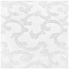 White Scroll Brocade Fabric - Image 1