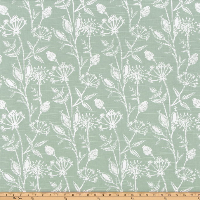 Premier Prints Daman Spruce Slub Fabric image 2 of 2