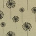 Premier Prints Dandelion Black Denton Fabric