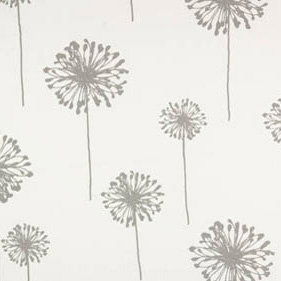 Premier Prints Dandelion White/Storm Twill Fabric