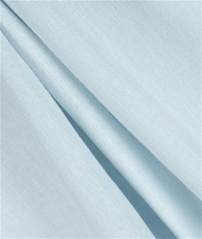 5.9 Oz Ice Blue Poly Cotton Linen Fabric