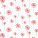 Premier Prints Dandelion White/Coral Canvas Fabric