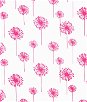 Premier Prints Dandelion White/Candy Pink Fabric