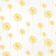 Premier Prints Dandelion White/Corn Yellow Slub Fabric