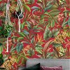 Daisy Bennett Tropical Leopard Red Peel & Stick Wallpaper - Image 2