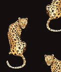 Daisy Bennett Leopard King Black Peel & Stick Wallpaper