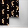 Daisy Bennett Leopard King Black Peel & Stick Wallpaper - Image 5