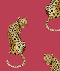 Daisy Bennett Leopard King Red Peel & Stick Wallpaper