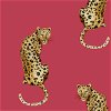Daisy Bennett Leopard King Red Peel & Stick Wallpaper - Image 1