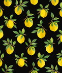 Daisy Bennett Lemoncello Black Peel & Stick Wallpaper