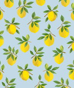 Daisy Bennett Lemoncello Sky Blue Peel & Stick Wallpaper