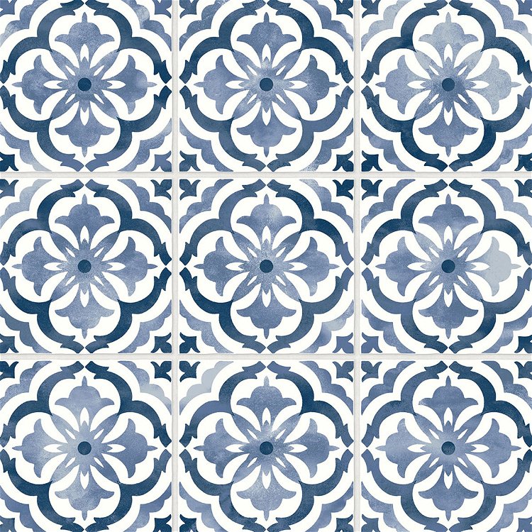 Daisy Bennett Sorento Tile Navy Peel & Stick Wallpaper