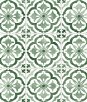 Daisy Bennett Sorento Tile Jungle Green Peel & Stick Wallpaper