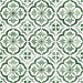 Daisy Bennett Sorento Tile Jungle Green Peel &amp; Stick Wallpaper thumbnail image 1 of 5