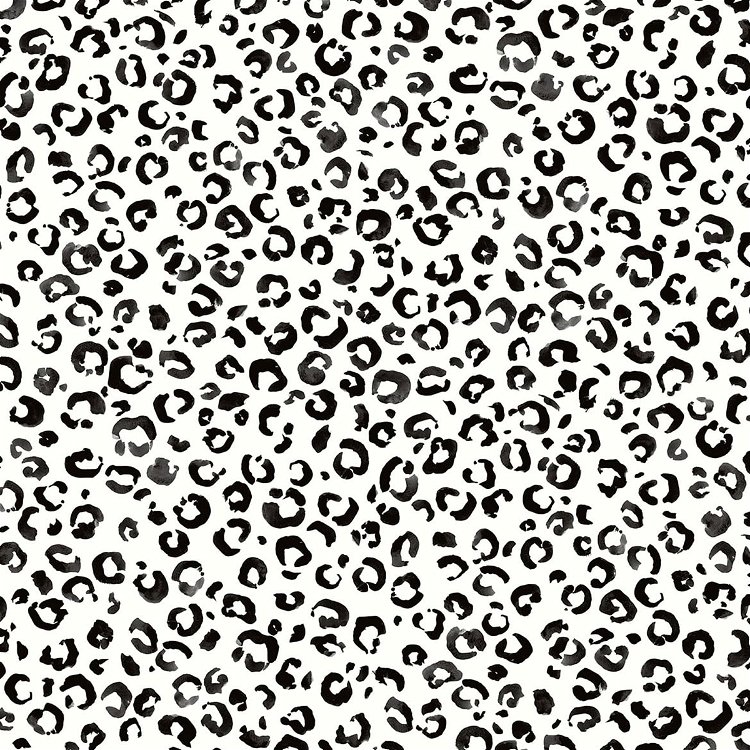 Daisy Bennett Classic Leopard Black & White Peel & Stick Wallpaper