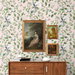 Peel &amp; Stick Chinoiserie Bird Vine Blush Wallpaper thumbnail image 2 of 6