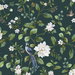 Peel & Stick Chinoiserie Bird Vine Teal Wallpaper