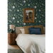 Peel &amp; Stick Chinoiserie Bird Vine Teal Wallpaper thumbnail image 4 of 5