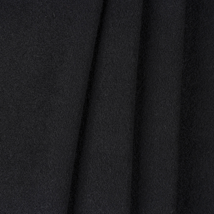 Bronco Double Plush Wool Black Fabric image 2 of 3