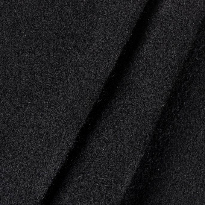 Bronco Double Plush Wool Black Fabric image 3 of 3