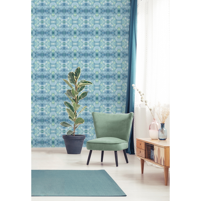 Daisy Bennett Kaleidoscope Blue Wallpaper image 3 of 5