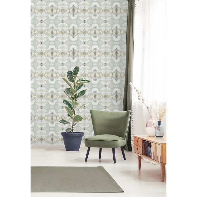 Daisy Bennett Kaleidoscope Grey Wallpaper image 3 of 5