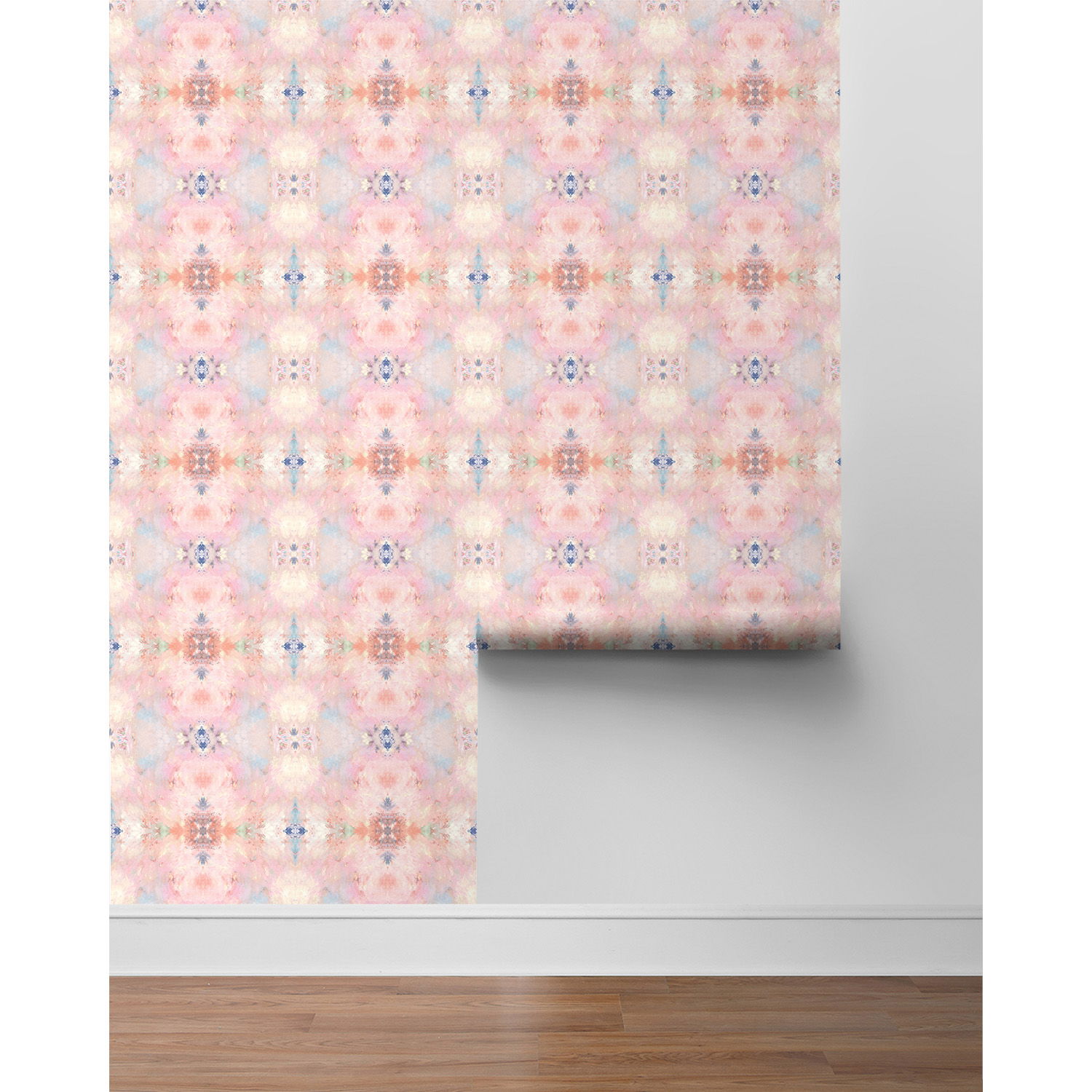 Daisy Kaleidoscope Pink Wallpaper OnlineFabricStore