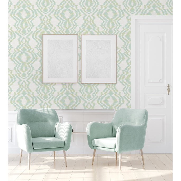 Daisy Bennett Moirella Chartreuse Wallpaper image 2 of 5