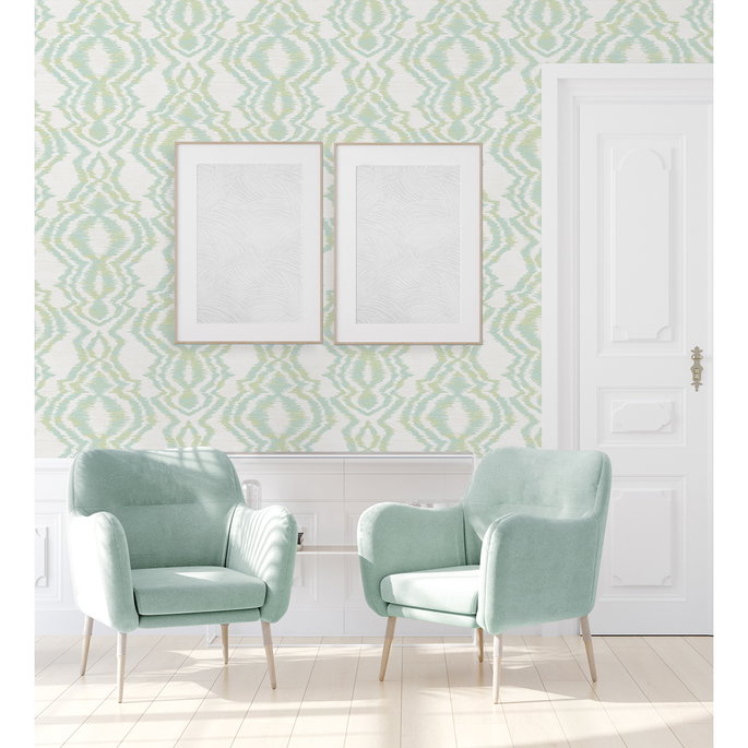 Daisy Bennett Moirella Chartreuse Wallpaper image 2 of 5