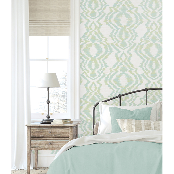 Daisy Bennett Moirella Chartreuse Wallpaper image 3 of 5