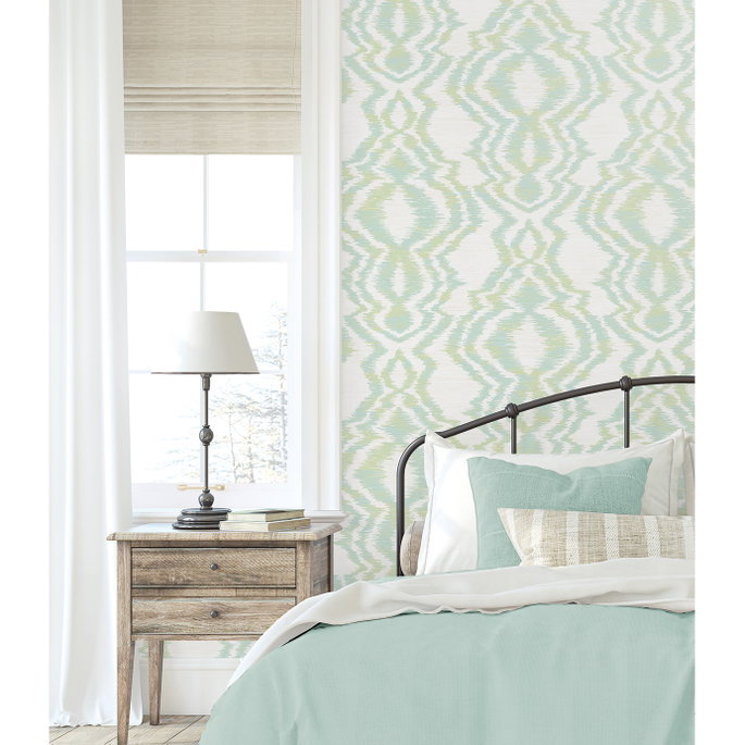 Daisy Bennett Moirella Chartreuse Wallpaper image 3 of 5