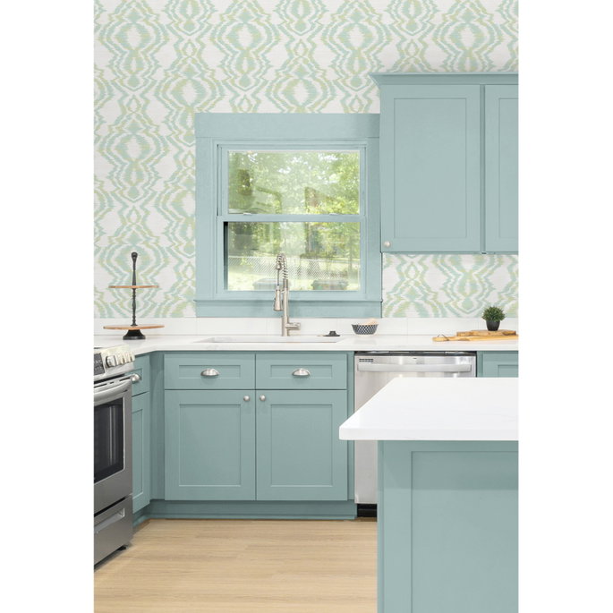 Daisy Bennett Moirella Chartreuse Wallpaper image 5 of 5