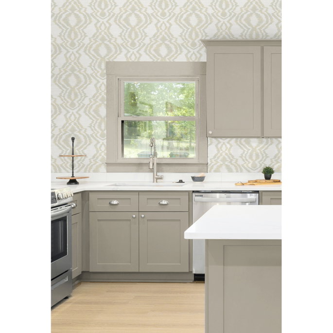 Daisy Bennett Moirella Taupe Wallpaper image 5 of 5