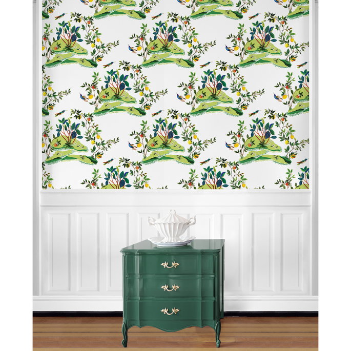 Daisy Bennett Citrus Hummingbird White Wallpaper image 4 of 5