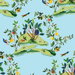 Daisy Bennett Citrus Hummingbird Sky Blue Wallpaper thumbnail image 1 of 5