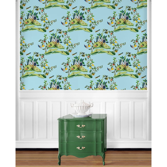 Daisy Bennett Citrus Hummingbird Sky Blue Wallpaper image 5 of 5