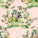 Daisy Bennett Citrus Hummingbird Blush Wallpaper