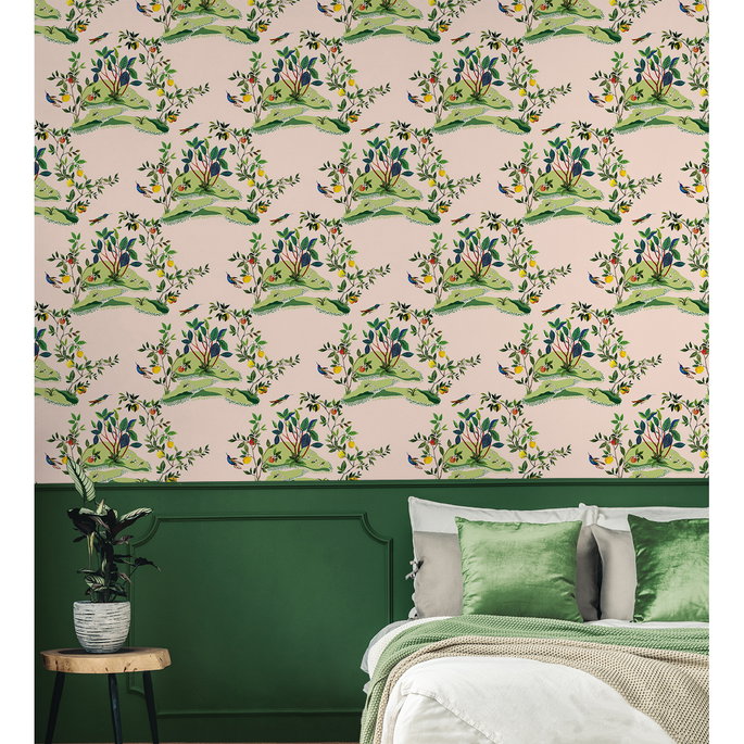 Daisy Bennett Citrus Hummingbird Blush Wallpaper image 2 of 5