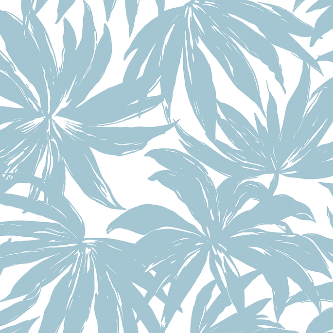 Daisy Bennett Palma Light Blue Wallpaper image 1 of 5
