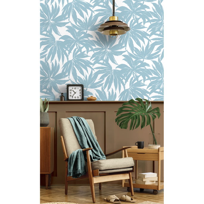 Daisy Bennett Palma Light Blue Wallpaper image 4 of 5