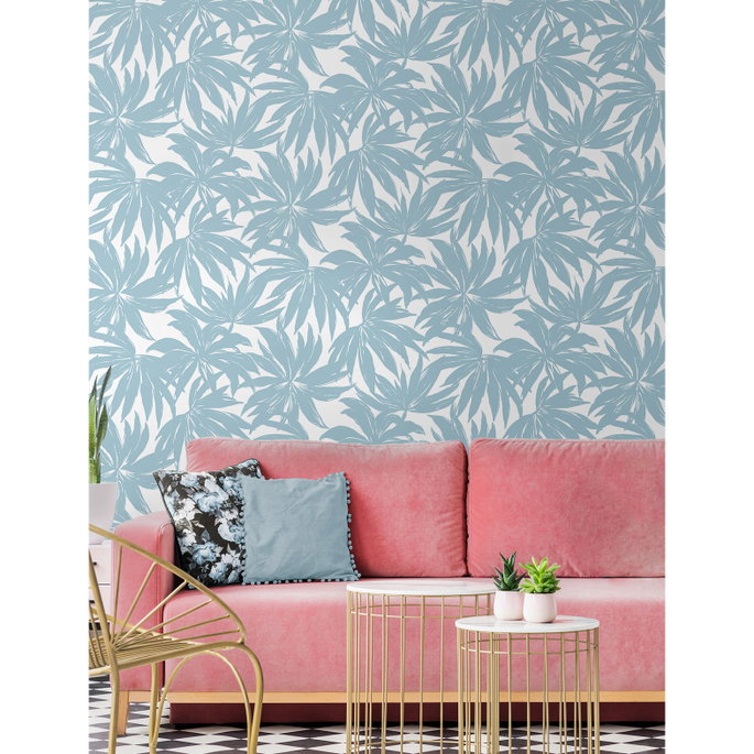 Daisy Bennett Palma Light Blue Wallpaper image 5 of 5