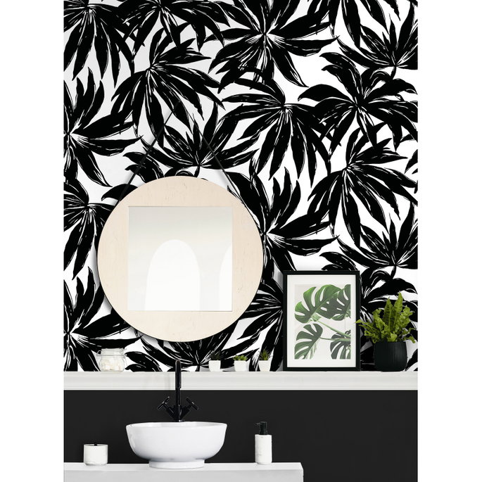 Daisy Bennett Palma Black Wallpaper image 3 of 5