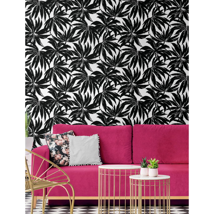 Daisy Bennett Palma Black Wallpaper image 4 of 5