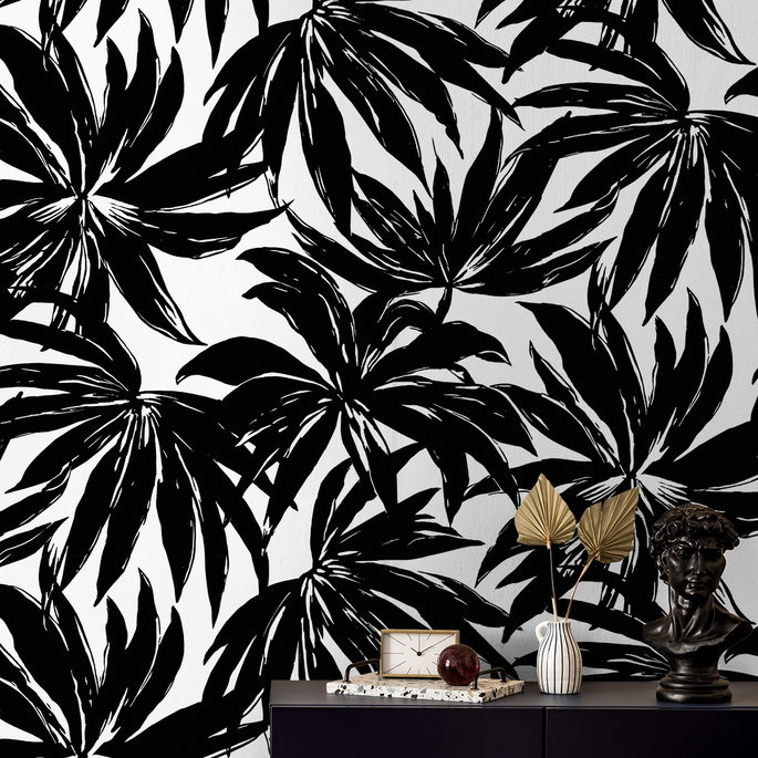 Daisy Bennett Palma Black Wallpaper image 5 of 5