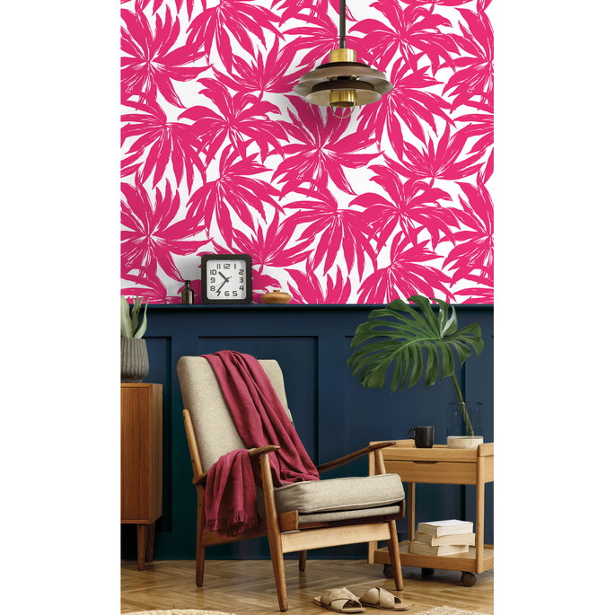 Daisy Bennett Palma Hot Pink Wallpaper image 2 of 5