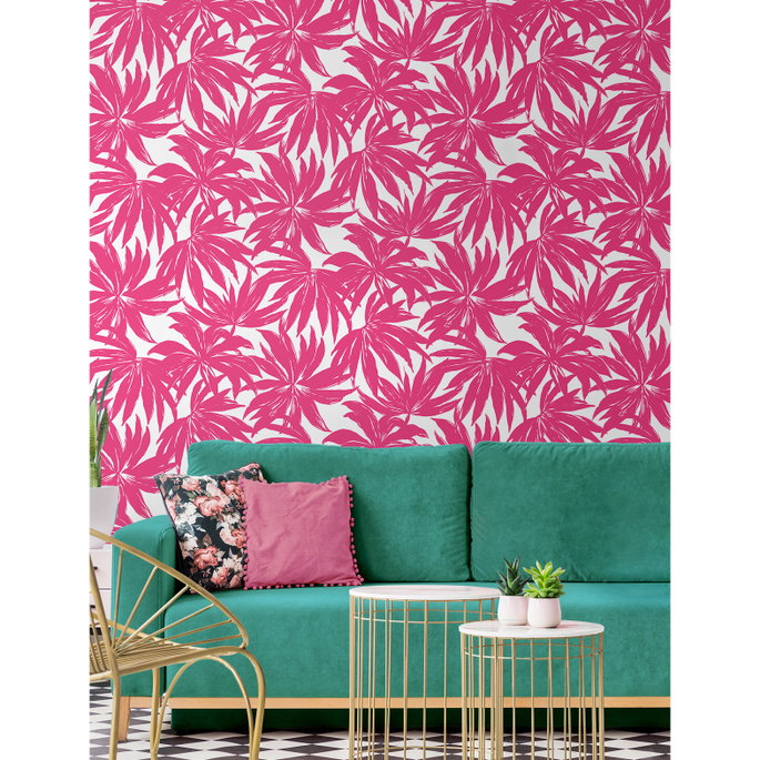 Daisy Bennett Palma Hot Pink Wallpaper image 4 of 5
