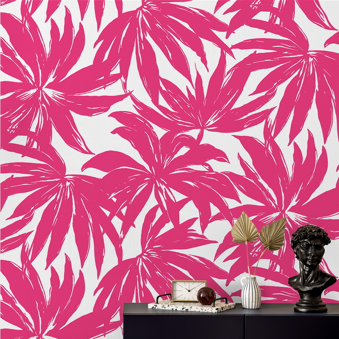 Daisy Bennett Palma Hot Pink Wallpaper image 5 of 5