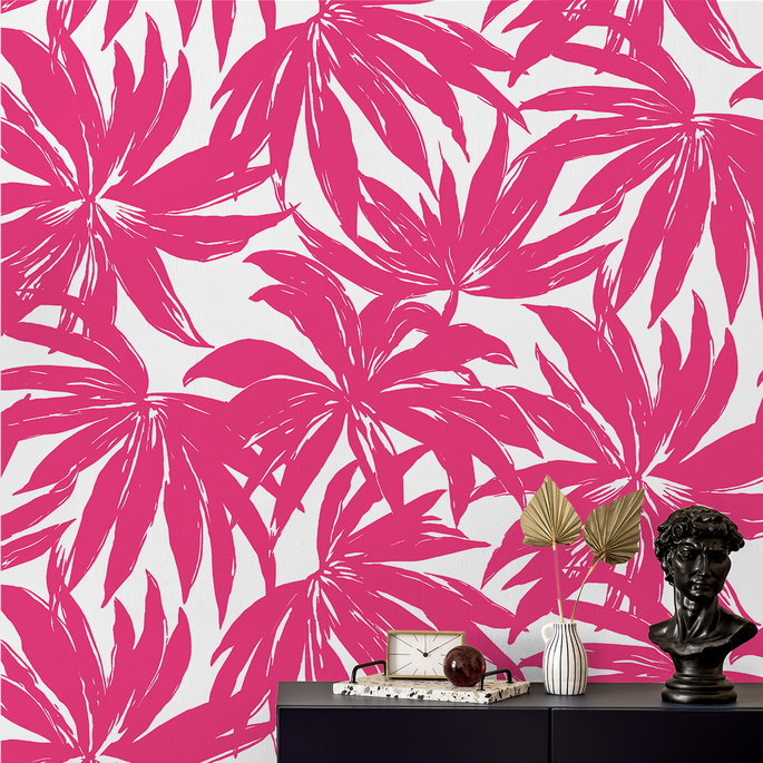 Daisy Bennett Palma Hot Pink Wallpaper image 5 of 5