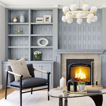 Collins & Company Manhattan Peacock Wallpaper