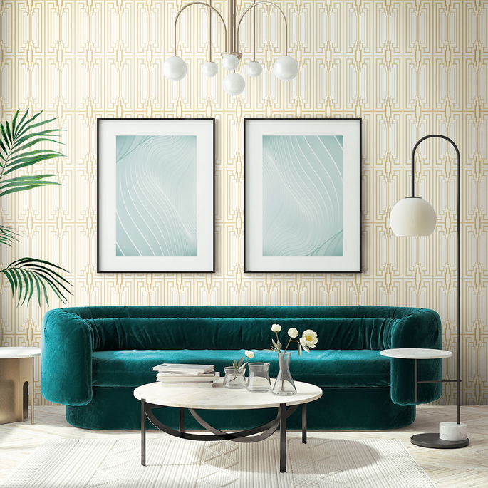 Collins &amp; Company Manhattan Golden Gate Wallpaper image 2 of 2